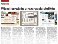 Artykuł Więcej serwisów z rezerwacją stolików online